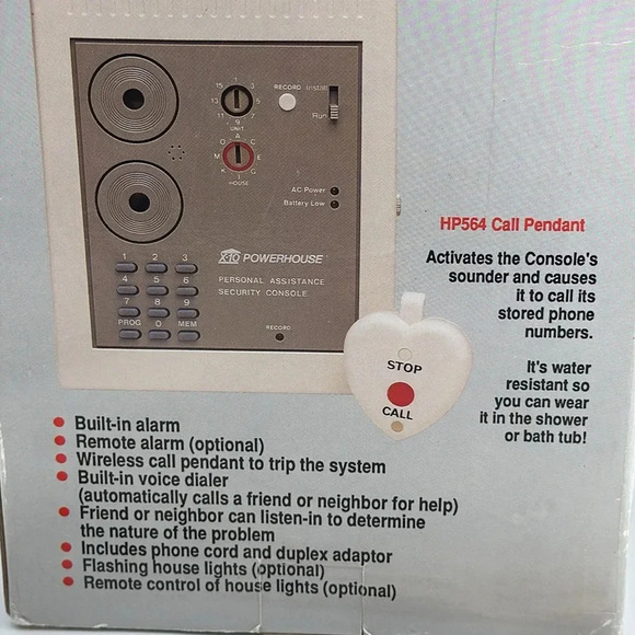 💥POWERHOUSE personal assistance security system model pa5800 x10 w/original box - Picture 9 of 16
